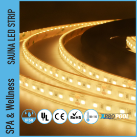 PRO LED Strips Sauna IP68 for high temperature & and humid environments UL certificate