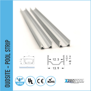 PRO Aluminium LED-Leistenprofil für Schwimmbad