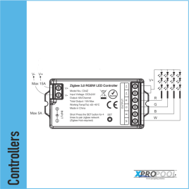 Contrôleur LED Zigbee 3.0 RGB+W
