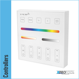 Touchpanel 4-Zonen-RGBWW-Fernbedienung batteriebetriebenes Wandpaneel