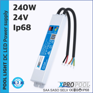XPRO POOL | LED power supply waterproof Super Slim IP68 24v 240w