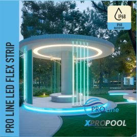 PROLINE | NEON FLEX LED STRIP silicone IP68 pour piscine | Mono 360° rayonnant | Sur mesure