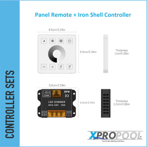 RF Draadloze Touch Panel Dimmer + controller RGB - RGBW