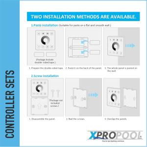 Panel táctil inalámbrico RF Dimmer + controlador RGB - RGBW