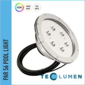 TECLUMEN PAR56 316L standard  singel color en RGB+W