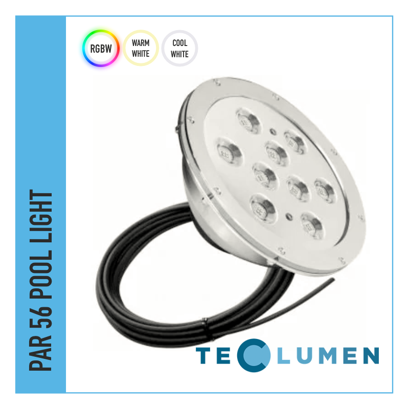 TECLUMEN PAR56 316L POWER Einzelfarben und RGB+W