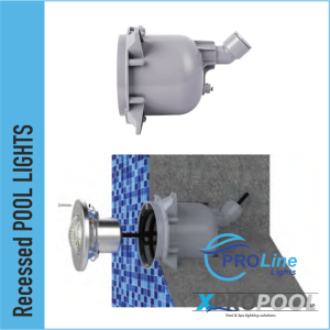 Alternativa a la luz LED para piscina de acero inoxidable Pentair IntelliBrite 146x108mm