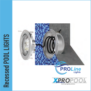 Alternative à l'éclairage LED pour piscine en acier inoxydable IntelliBrite de Pentair 258x29mm