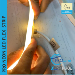PROLINE | BANDE LED NEON FLEX silicone IP68 pour piscine 16.5X16.5 MM sur mesure R