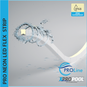 PROLINE | BANDE LED NEON FLEX silicone IP68 pour piscine 16.5X16.5 MM sur mesure R
