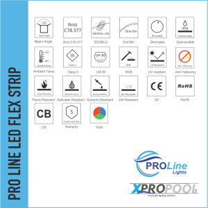 PROLINE | BANDE LED NEON FLEX silicone IP68 pour piscine 16.5X16.5 MM sur mesure R