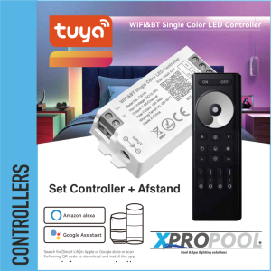 Controlador LED WiFi y BT monocromático + Mando a distancia