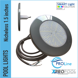 PROLINE | Nicheless Ultrathin Pool Lamp 260x19x88 mm ABS | 1.5 inch | Grey