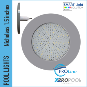 PROLINE | Ultrathin Lámpara de piscina 260x19x88 mm ABS | 1,5 pulgadas | Gris