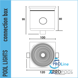 Waterproof Junction Box for swimming pool lighting