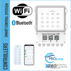 PROLINE | LED Controller met afstandsbediening - Wifi - Bluetooth 12v / 24v  voor twee aderige lampen
