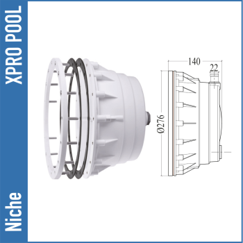 Encastrable Niche ABS PAR56 pour piscines liner 290