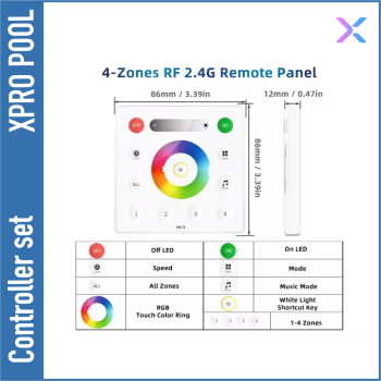 Kit controlador inteligente RGB+W Bluetooth