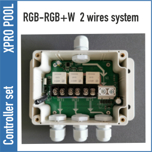 Sistema de control para lámparas de piscina RGB -RGBW