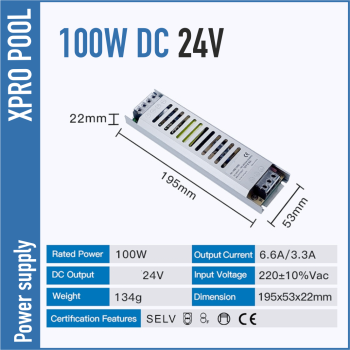 Alimentation 24 V DC 100W 3.33A Slim Line