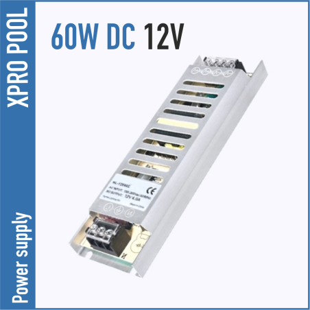 Alimentation 12 V DC 60 W 2,0 A Slim Line
