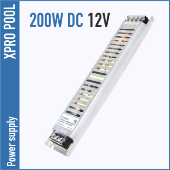 Power supply 12V DC 200W 10.00A Slim Line