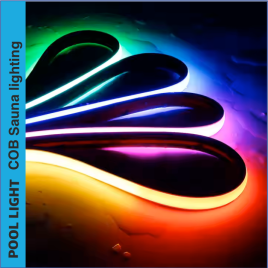 SET COB LED RGB+W Strips for Sauna IP67 for high temperature & humid environments up to 105 C UL certificate
