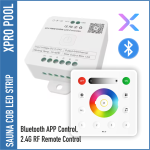 SET COB LED RGB+W Streifen für Sauna IP67 für hohe Temperaturen und feuchte Umgebungen bis zu 105 °C UL-Zertifikat