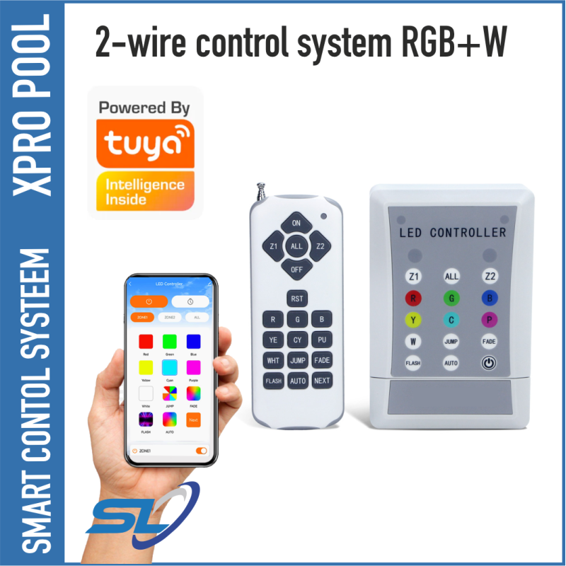 XPRO POOL | Slimme controller voor zwembadverlichting ( Smart ) 2 aderig systeem