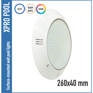 Lámpara de superficie para piscinas 260x40 mm | 25-35-45W RGB+Blanco