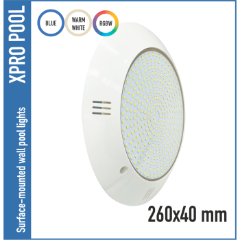 Lámpara de superficie para piscina Set RGB+W | 25W | 260X40 mm | 2 núcleos