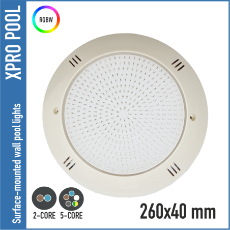 Opbouw LED Zwembadlamp - RGB - RGBW