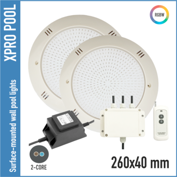 Opbouw LED Zwembadlamp - RGB - RGBW