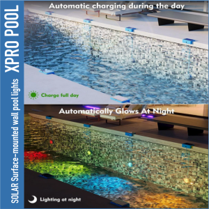 Lampe solaire pour piscine