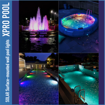 Lampe solaire pour piscine