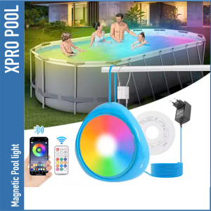 Magnetische RGB-LED-Poolleuchte mit Smart-App-Steuerung 180X40mm