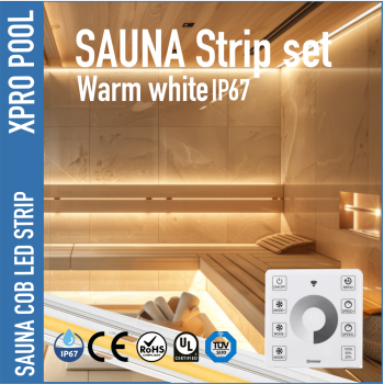 SET COB LED-Streifen für Sauna IP67 für hohe Temperaturen & und feuchte Umgebungen bis zu 105 C