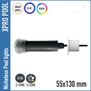 Éclairage LED pour piscines et spas sans niche - Plusieurs options de couleur