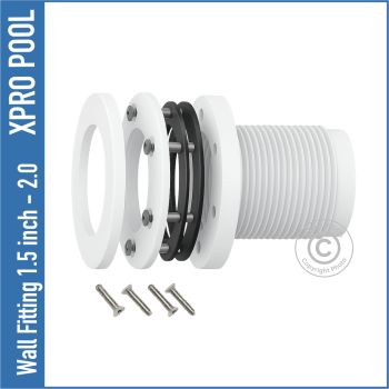 Bague murale Raccord anti-reflux pour piscine à liner vinyle