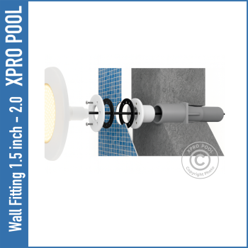 Bague murale Raccord anti-reflux pour piscine à liner vinyle