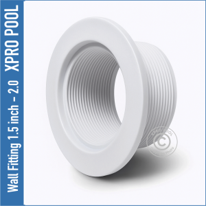 Inlet fitting 1.5 inch ABS for concrete pools outside ring 2 inch