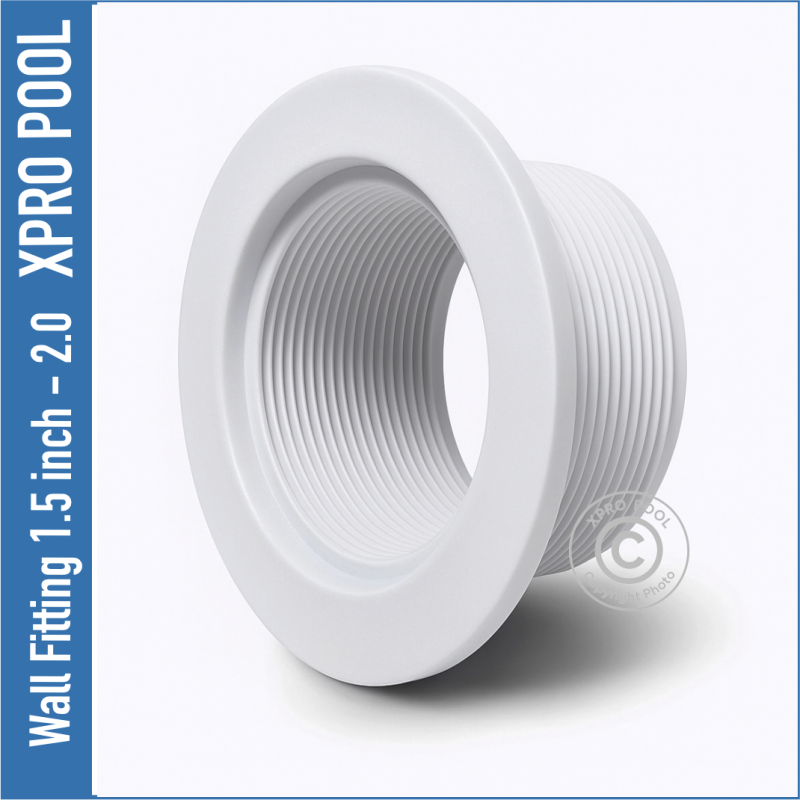 Racor de entrada 1.5" ABS para piscinas de hormigón anillo exterior 2