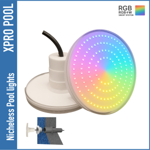 Nicheless pool light  130X45 mm | WARM WHITE / RGB+W 15W | 1.5 inch