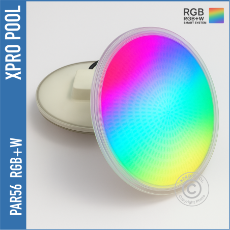 PAR56 Lámpara LED para piscinas - RGB+W (blanco) - 530 LED -45 vatios