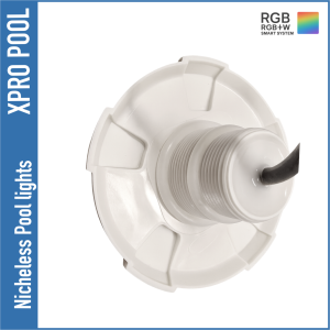 Nicheless luz de la piscina midi 117X13 | BLANCO CÁLIDO / RGB+W 10W | 1,5 pulgadas