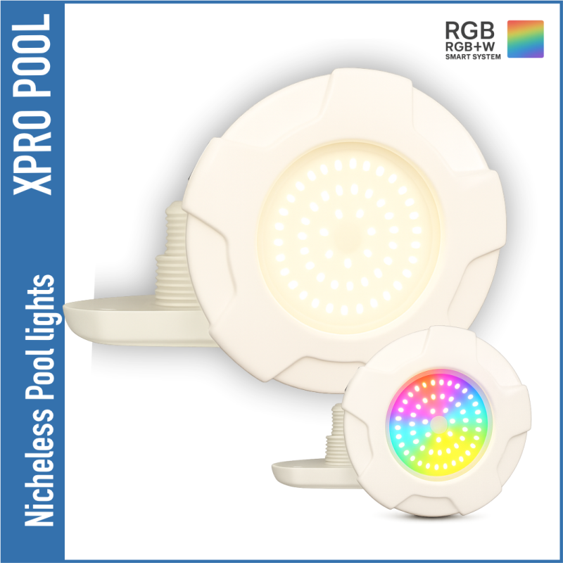 Nichelous Pool Licht Midi 117X13 | WARM WHITE / RGB+W 10W | 1,5 Zoll Nichelous Pool Licht Midi 117X13 | WARM WHITE / RGB+W 10W | 1,5 Zoll
