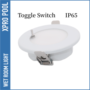 Sauna inbouw spot met Tuimelschakelaar 3W Aluminium IP67 12V