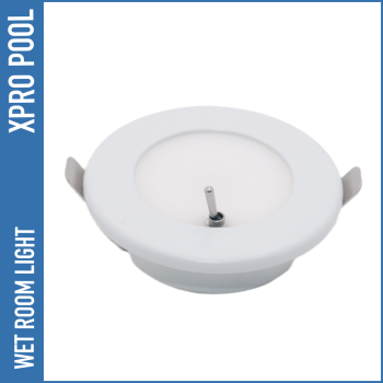 Spot encastrable pour sauna avec interrupteur à bascule 3W Aluminium IP67 12V