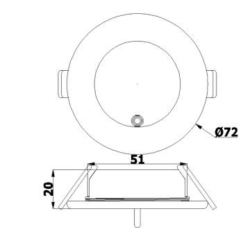 Built-in sauna spotlight with rocker switch 3W Aluminum IP67 12V Built-in sauna spotlight with rocker switch 3W Aluminum IP67 12V