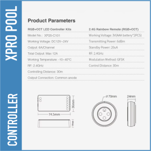 Kit Multifuncional de Luz LED RGB+CCT – Regulador Inteligente y Control Remoto